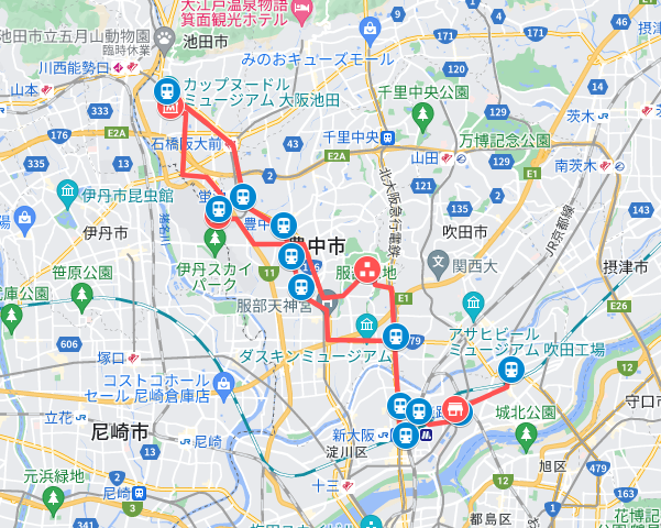 2014年冬　大阪の散歩　豊中～池田